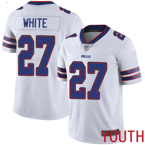 Youth Buffalo Bills #27 Tre Davious White White Vapor Untouchable Limited Player NFL Jersey->youth nfl jersey->Youth Jersey